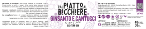 Label - Ginsanto - Dal Piatto al Bicchiere