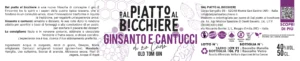 Label - Ginsanto - Dal Piatto al Bicchiere
