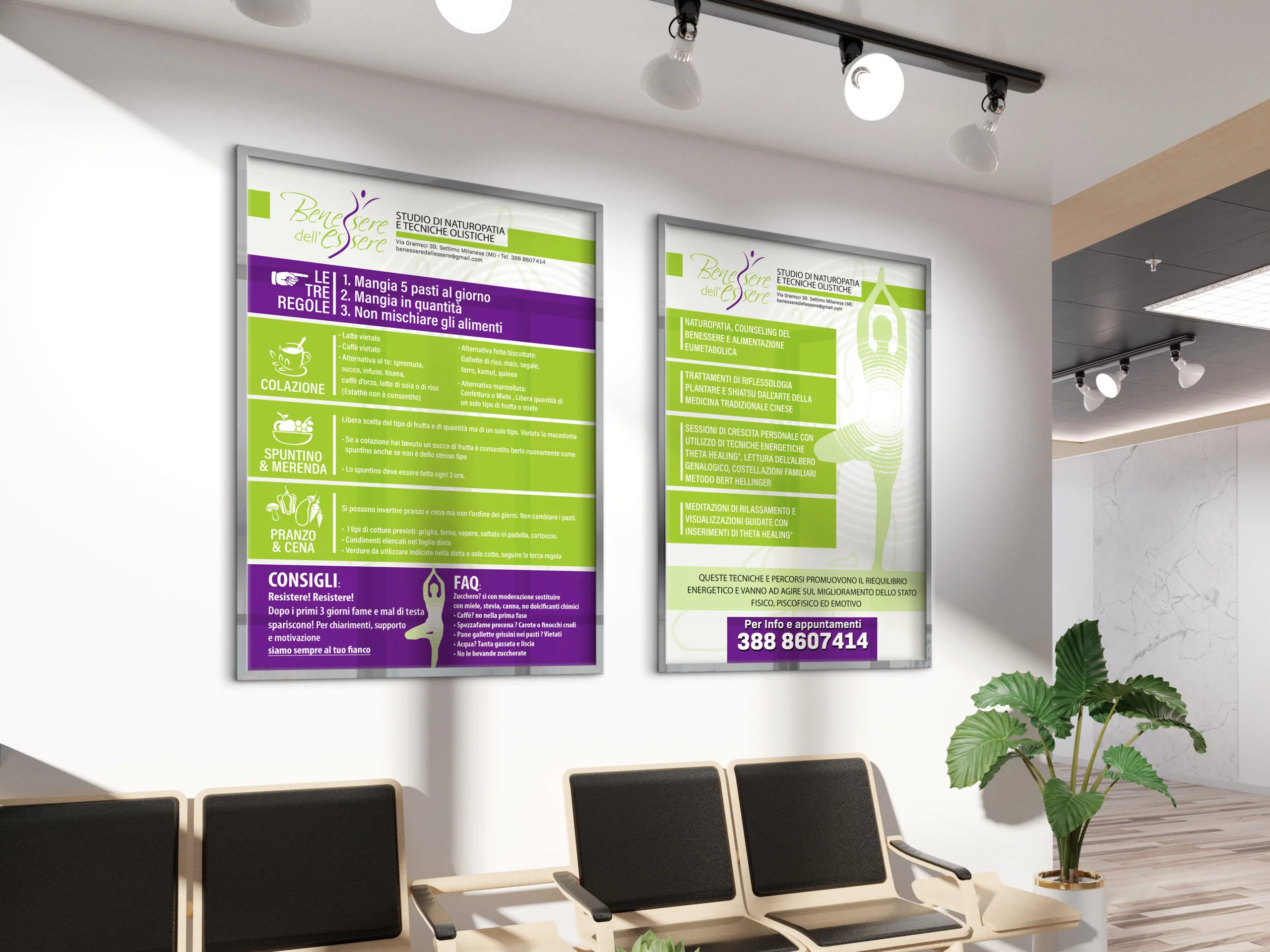 Flyer Benessere Mokup