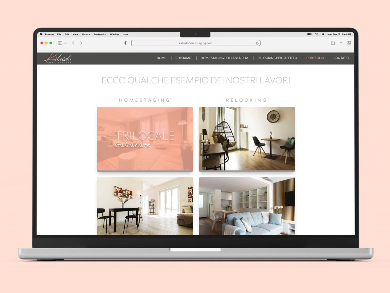 Sito web per Kaleido Home staging SNC Sito web per Kaleido Home staging SNC