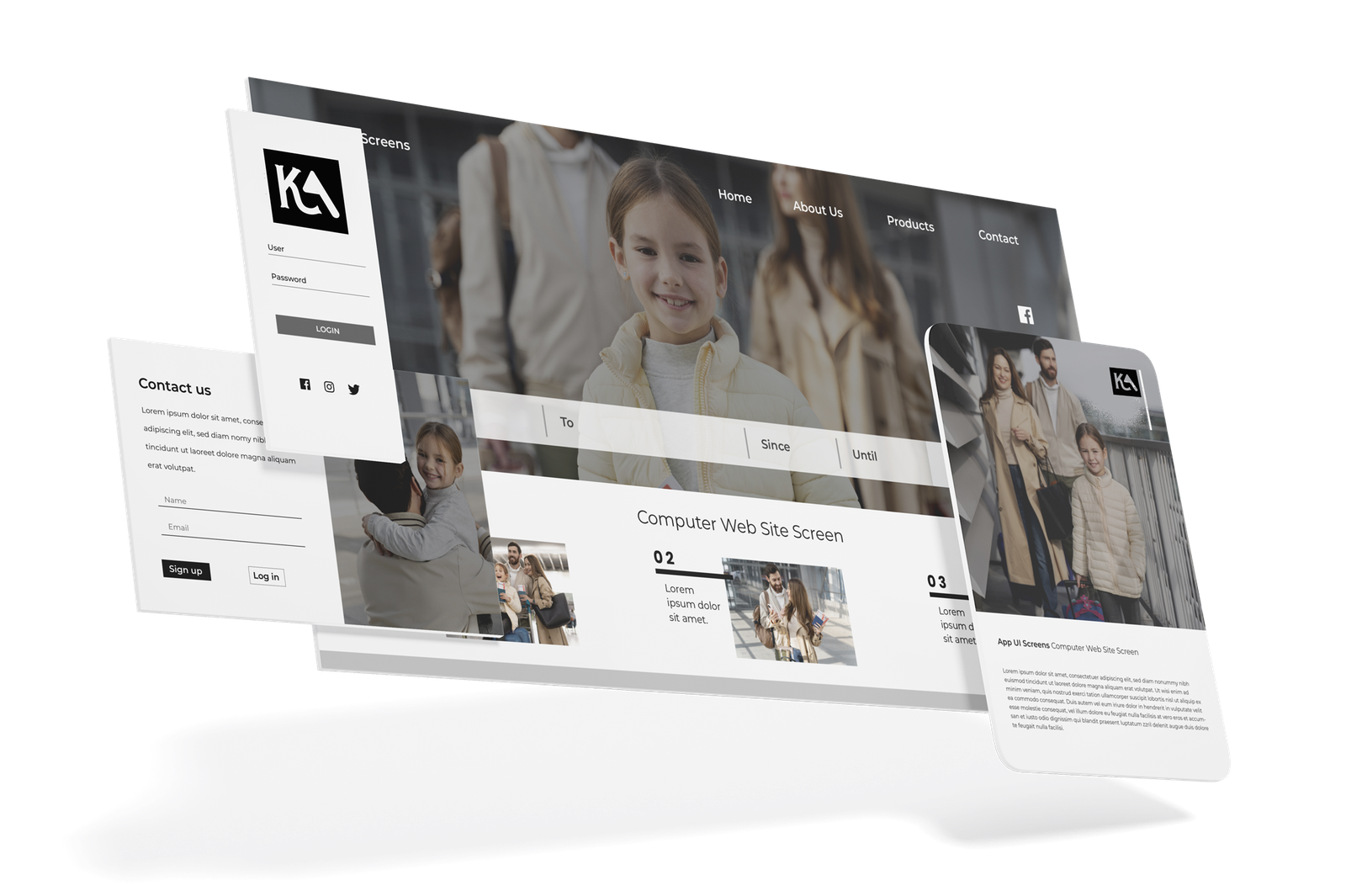 Progetti di web design su misura – Keyart Mokup - Web design personalizzato sviluppato da studio grafico a Varese
