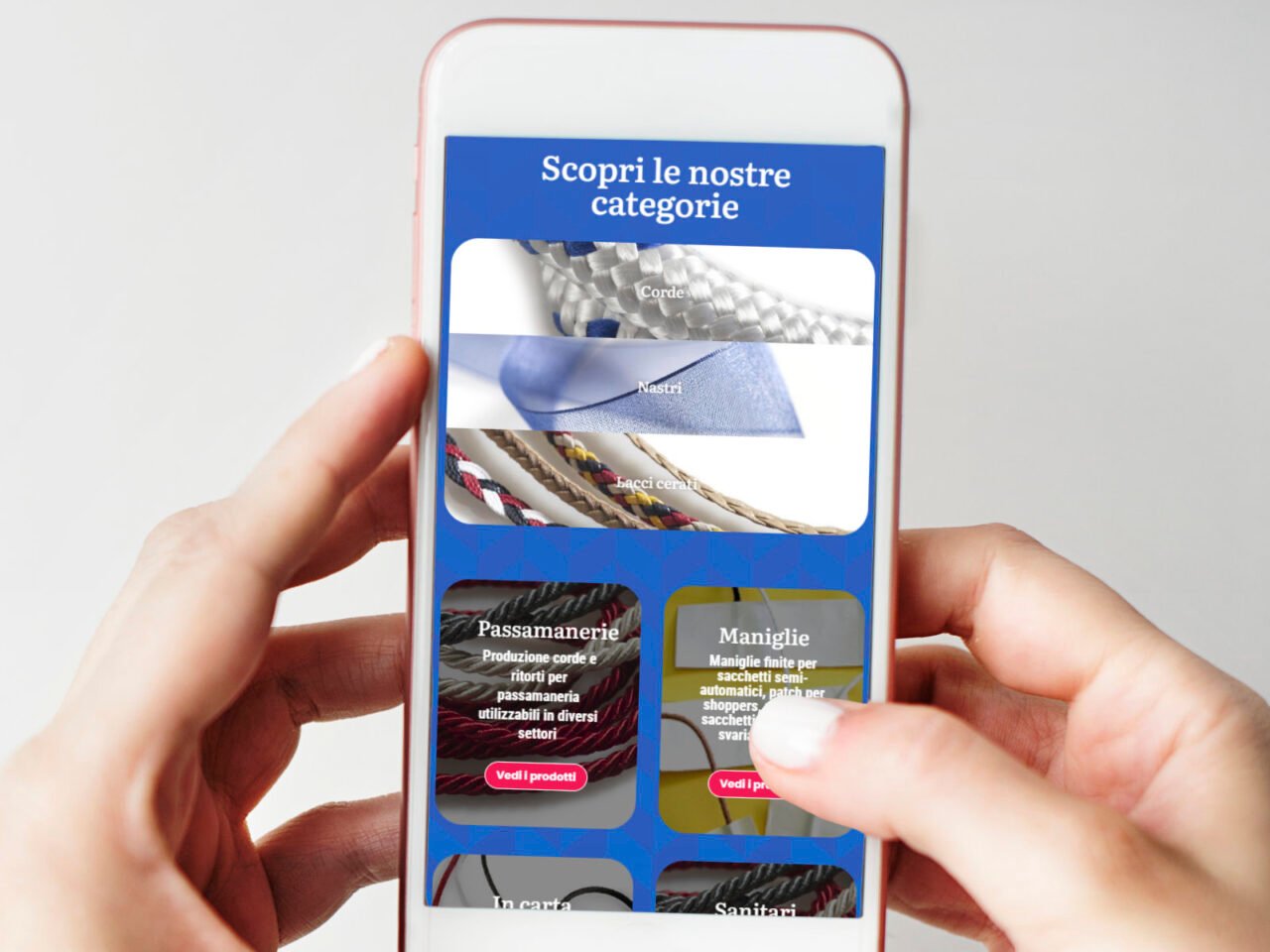 Sito Web Allavelli - mobile